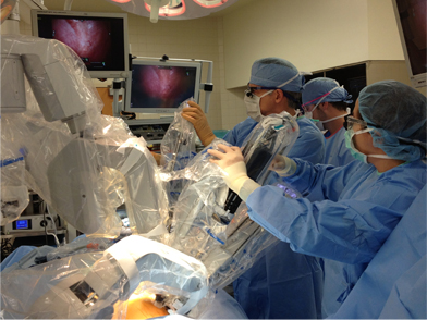 Spectrum Health surgeons performing open heart surgery