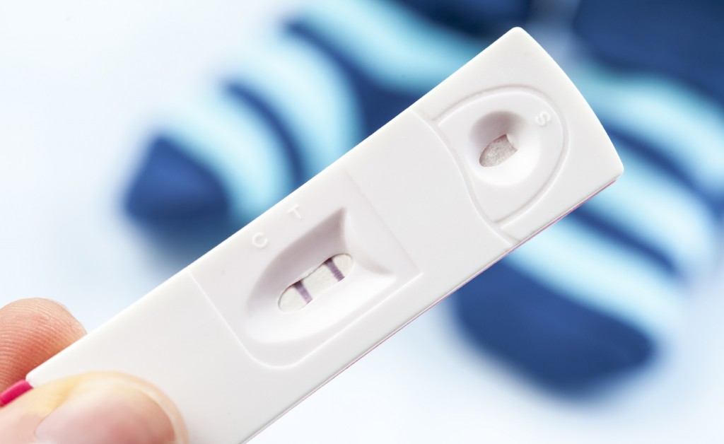 A pregnancy test