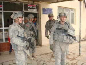 David Decouto is shown on duty in Iraq.