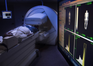 A prostate cancer patient is shown during a nuclear medicine total body bone scan. Scans are lifesaving, experts say.
