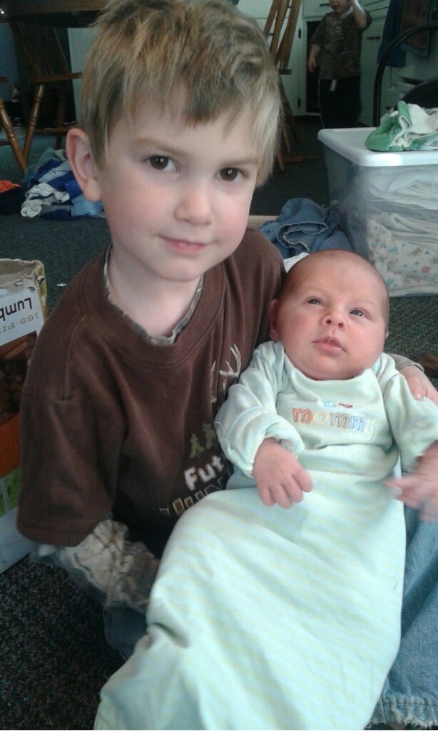 Rebekah Thompson's boys, Seth and Andrew, are pictured.