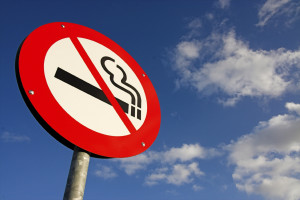 A no smoking sign is shown.