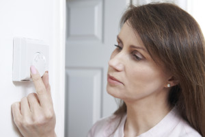 A woman adjusts her internal thermostat to reduce or avoid hot flashes and night sweats.