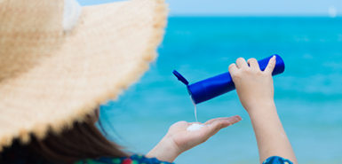 Sunscreen, hats, and rash guard or sun shirts can really help reduce the risk of skin cancer. (For Spectrum Health Beat)