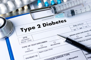 "Type 2 Diabetes" text is in focus.