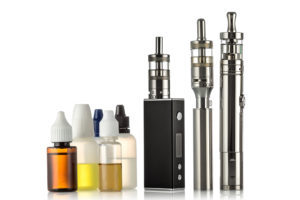 Electronic cigarette products are shown.