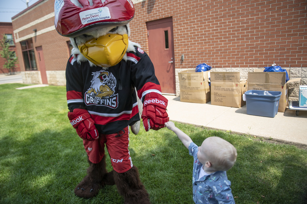 Griff - The Grand Rapids Griffins Mascot - It Started with the Feet